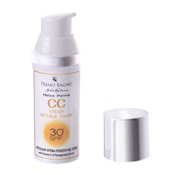 PRIMO BANGO Αντηλιακή Κρέμα Προσώπου με Χρώμα CC NATURAL 50ml SPF 30 Helios Parma