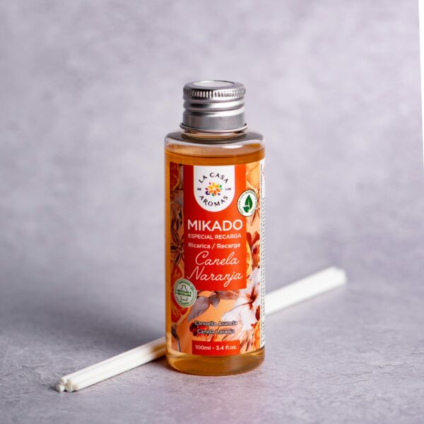 Αρωματικό χώρου με sticks Κανέλα- Πορτοκάλι 100ml